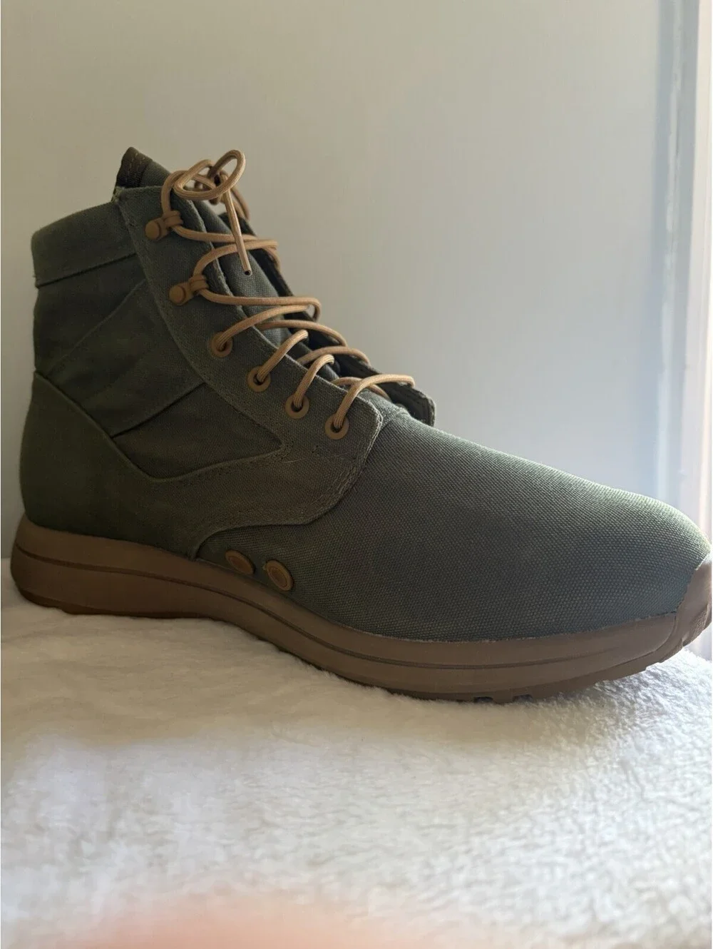 GORUCK Jedburgh Rucking Boots NWOT Olive Canvas Men’s 12 / Women’s 14